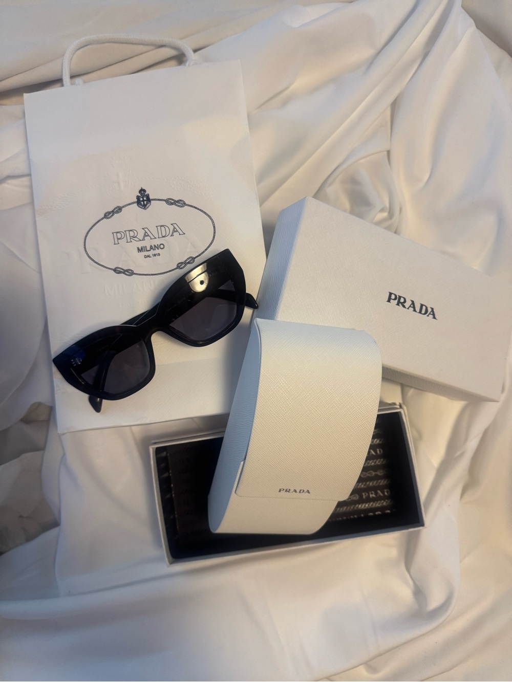 Prada Black Cat-Eye Sunglasses